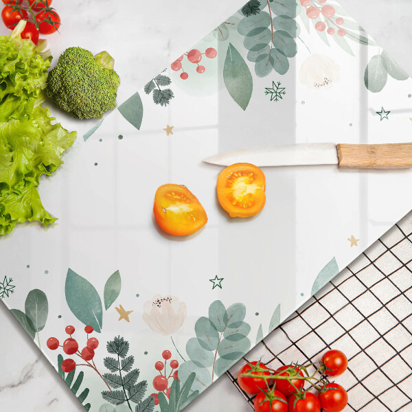 Proteção para placa de indução Folhas de aquarela