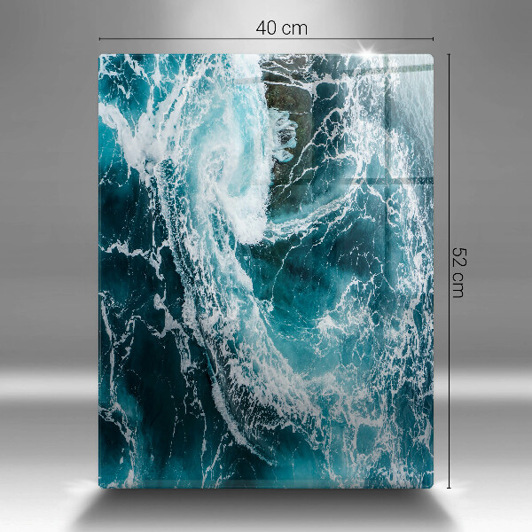 Protetor de placa de indução Ondas espumosas de água