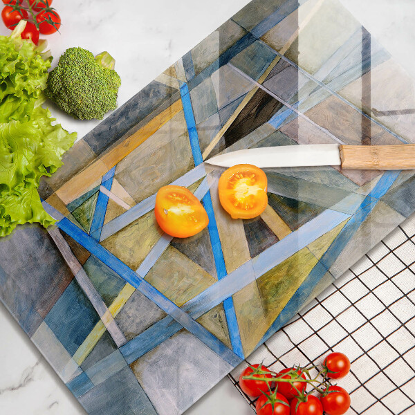 Proteção para placa de indução Linhas Pintadas Abstração