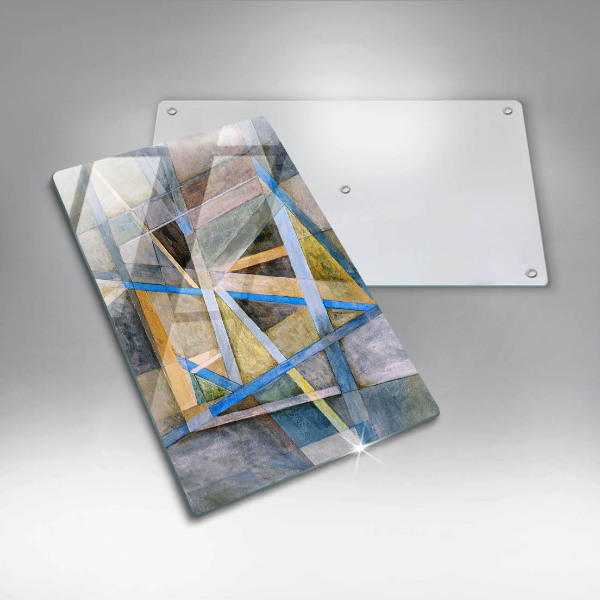 Proteção para placa de indução Linhas Pintadas Abstração