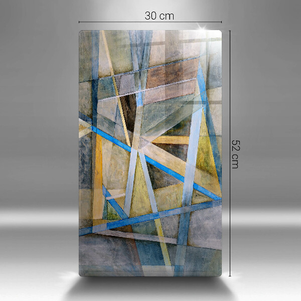 Proteção para placa de indução Linhas Pintadas Abstração