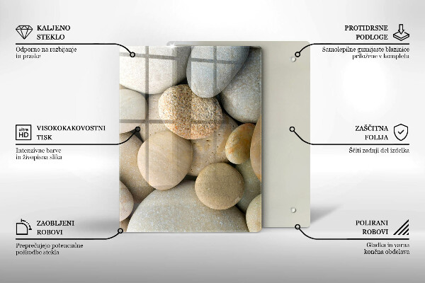 Protetor de placa de indução Padrão de pedras ovais