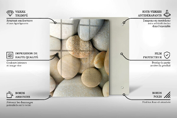 Protetor de placa de indução Padrão de pedras ovais
