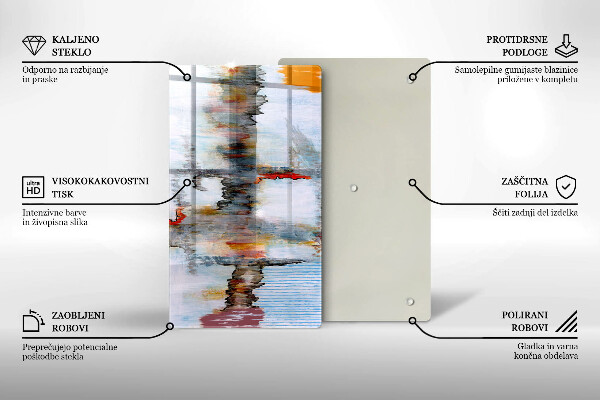 Protetor de placa de indução Tintas abstratas