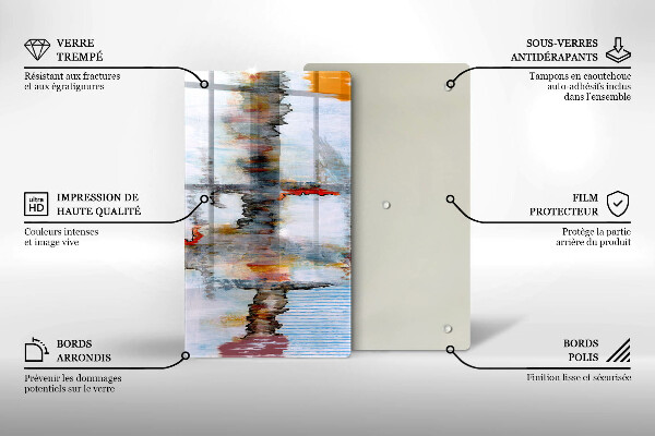 Protetor de placa de indução Tintas abstratas