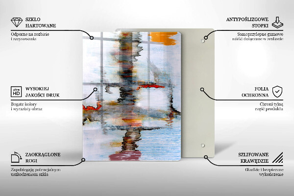 Protetor de placa de indução Tintas abstratas