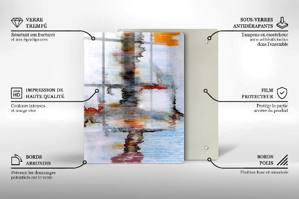 Protetor de placa de indução Tintas abstratas