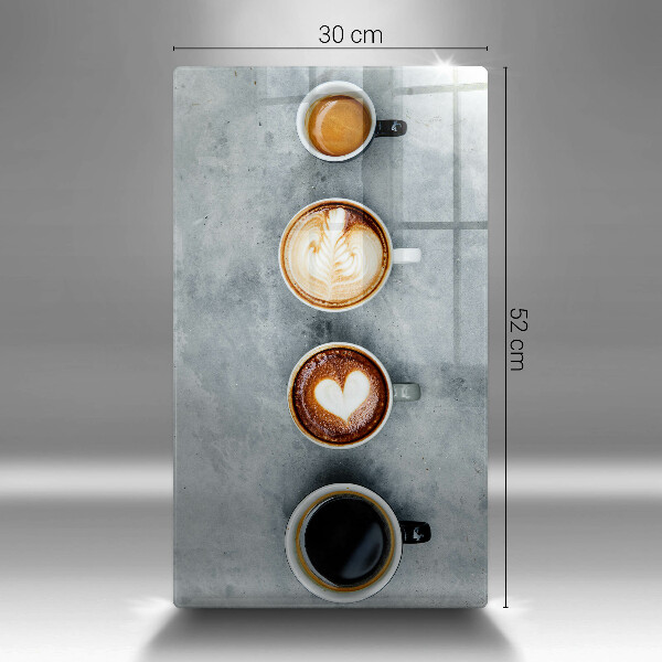 Protetor de bancada Cozinha - xícaras de café