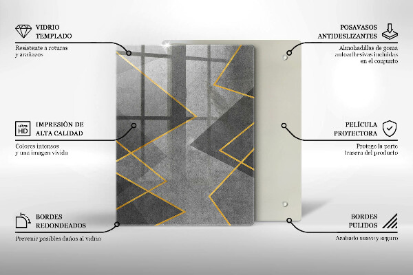 Protetor de placa de indução Formas nítidas