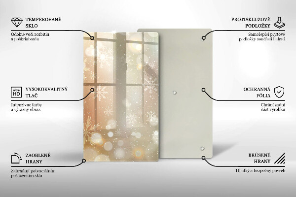 Protetor de placa de indução Flocos de neve