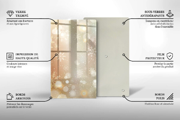 Protetor de placa de indução Flocos de neve