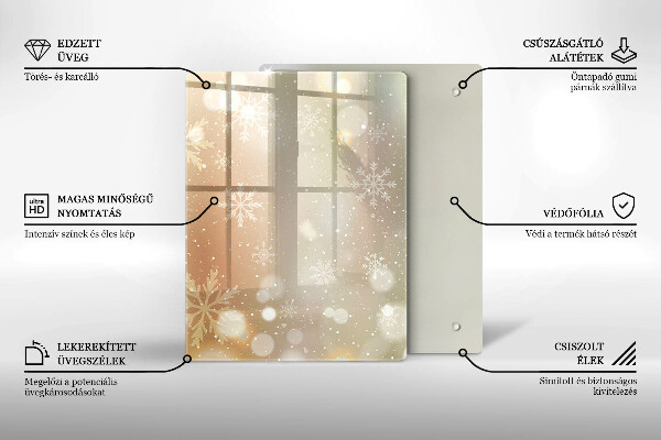 Protetor de placa de indução Flocos de neve