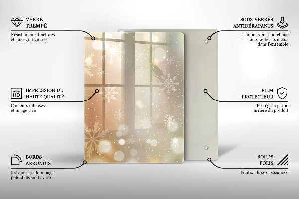 Protetor de placa de indução Flocos de neve