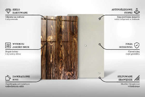 Protetor de bancada Textura de madeira