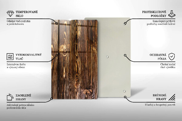 Protetor de bancada Textura de madeira