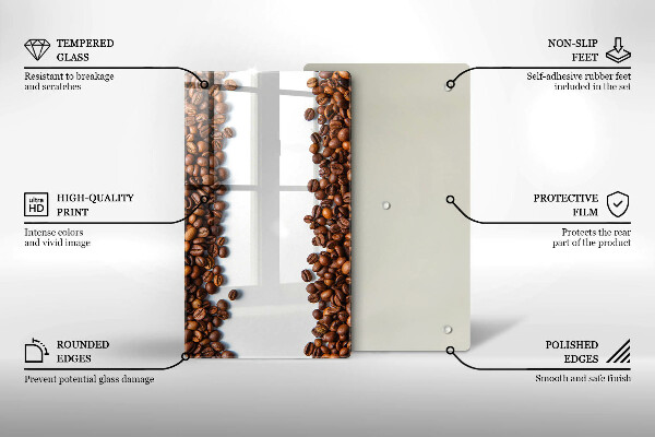 Protetor de placa de indução Grãos de café