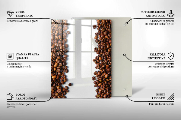 Protetor de placa de indução Grãos de café