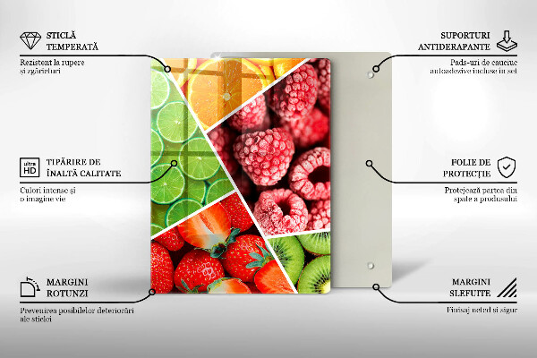 Protetor de bancada Frutas coloridas