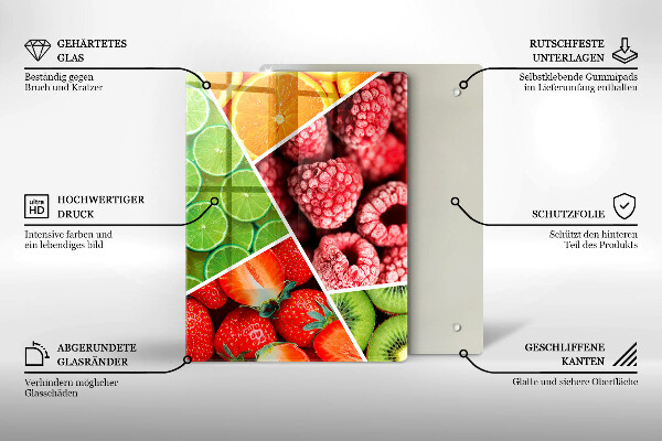 Protetor de bancada Frutas coloridas