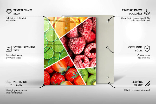 Protetor de bancada Frutas coloridas