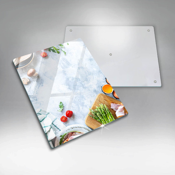 Protetor de placa de indução Ingredientes na cozinha