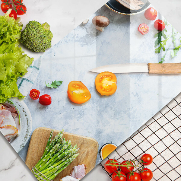 Protetor de placa de indução Ingredientes na cozinha