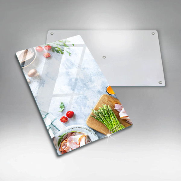 Protetor de placa de indução Ingredientes na cozinha