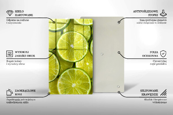 Protetor de bancada Fatias de limão