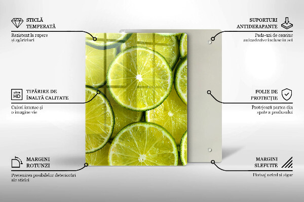 Protetor de bancada Fatias de limão