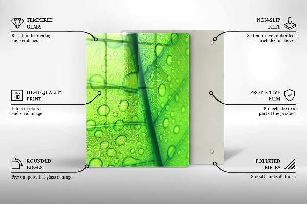 Proteção para placa de indução Close-up de uma folha