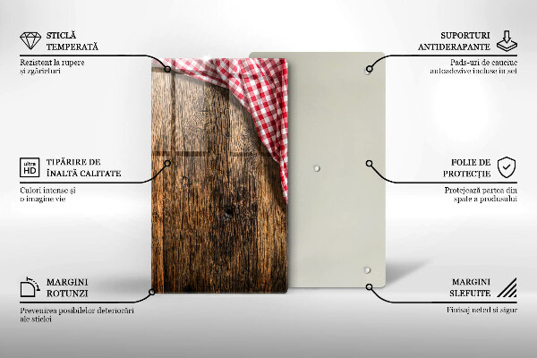 Protetor de placa de indução Mesa de madeira