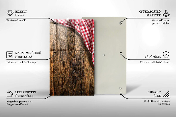 Protetor de placa de indução Mesa de madeira