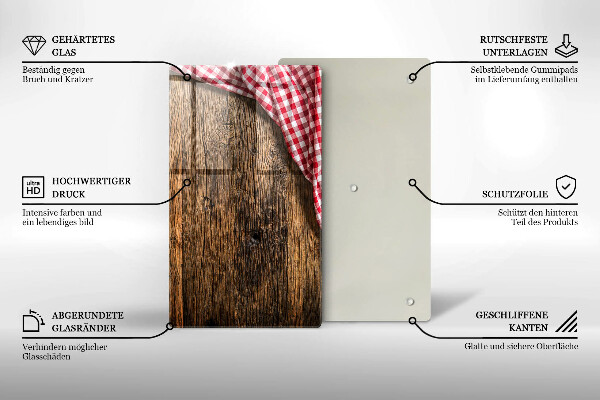 Protetor de placa de indução Mesa de madeira