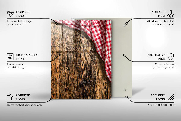 Protetor de placa de indução Mesa de madeira