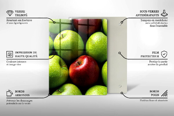 Protetor de bancada Maçãs suculentas