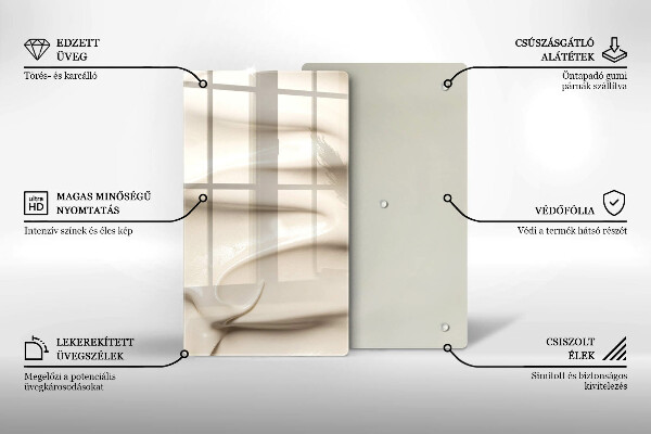 Proteção para placa de indução Sorvete cremoso