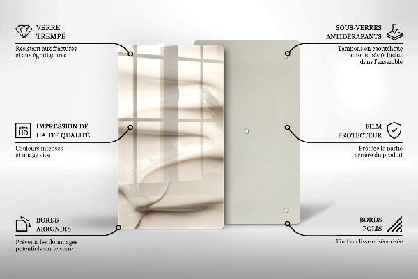 Proteção para placa de indução Sorvete cremoso