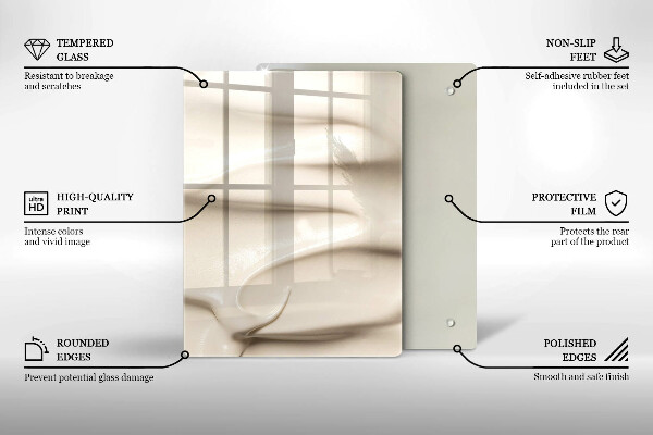 Proteção para placa de indução Sorvete cremoso