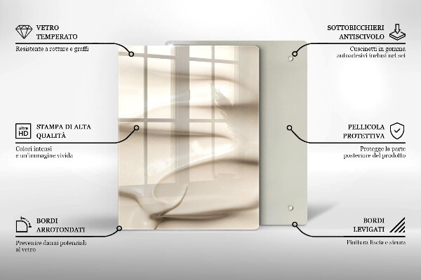 Proteção para placa de indução Sorvete cremoso