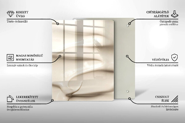 Proteção para placa de indução Sorvete cremoso