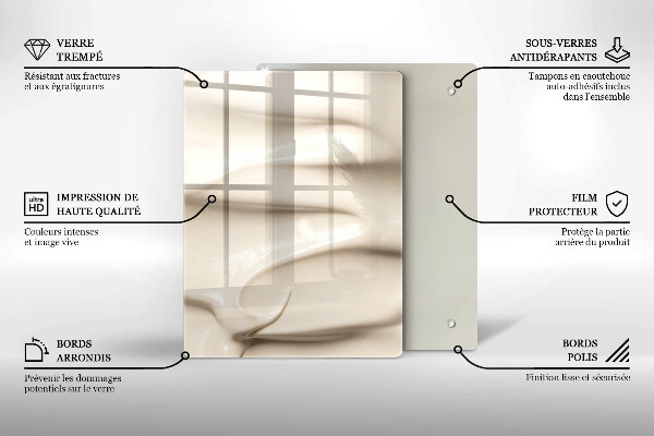 Proteção para placa de indução Sorvete cremoso