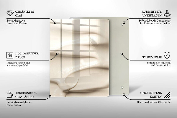 Proteção para placa de indução Sorvete cremoso