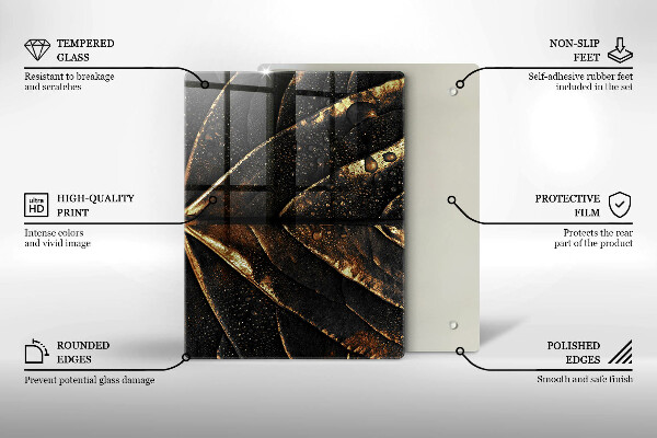 Protetor de placa de indução Folha de ouro