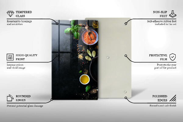 Proteção para placa de indução Tigelas de especiarias