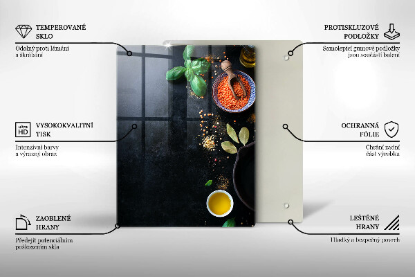 Proteção para placa de indução Tigelas de especiarias