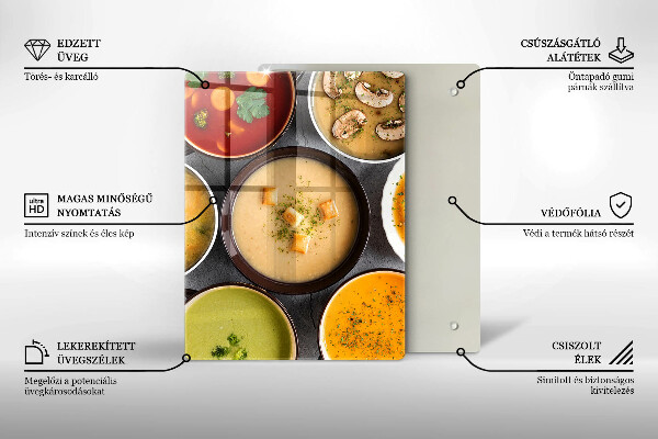 Protetor de placa de indução Sopas coloridas