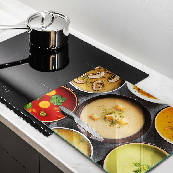 Protetor de placa de indução Sopas coloridas