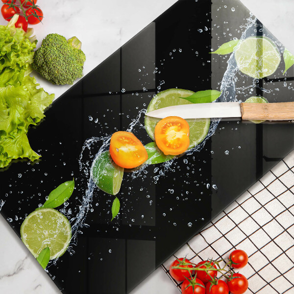 Proteção para placa de indução Limões suculentos em água