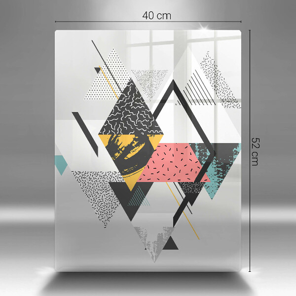 Protetor de placa de indução Triângulos abstratos