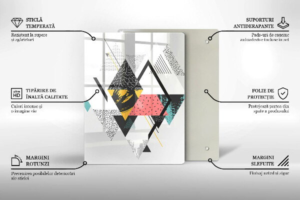 Protetor de placa de indução Triângulos abstratos